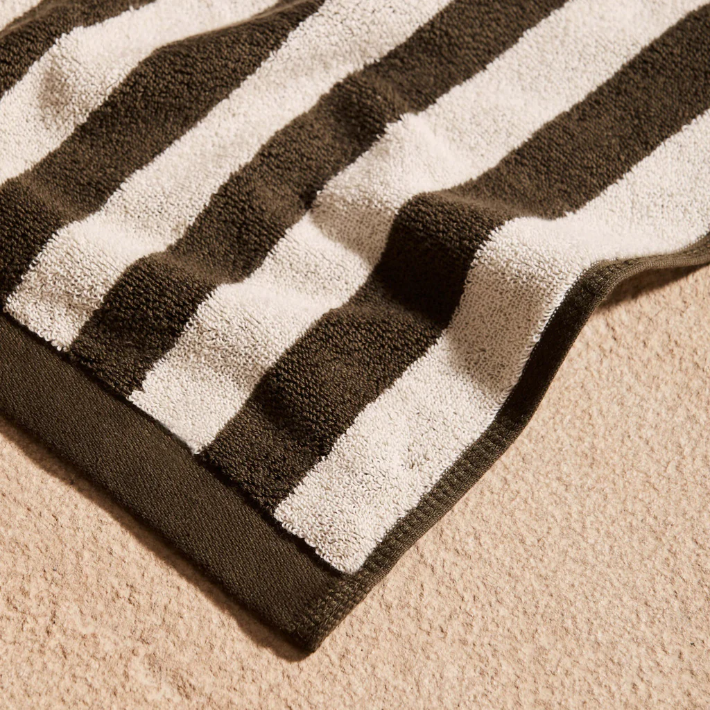 L&M Home Raye Striped Olive Bath Mat - Image 10