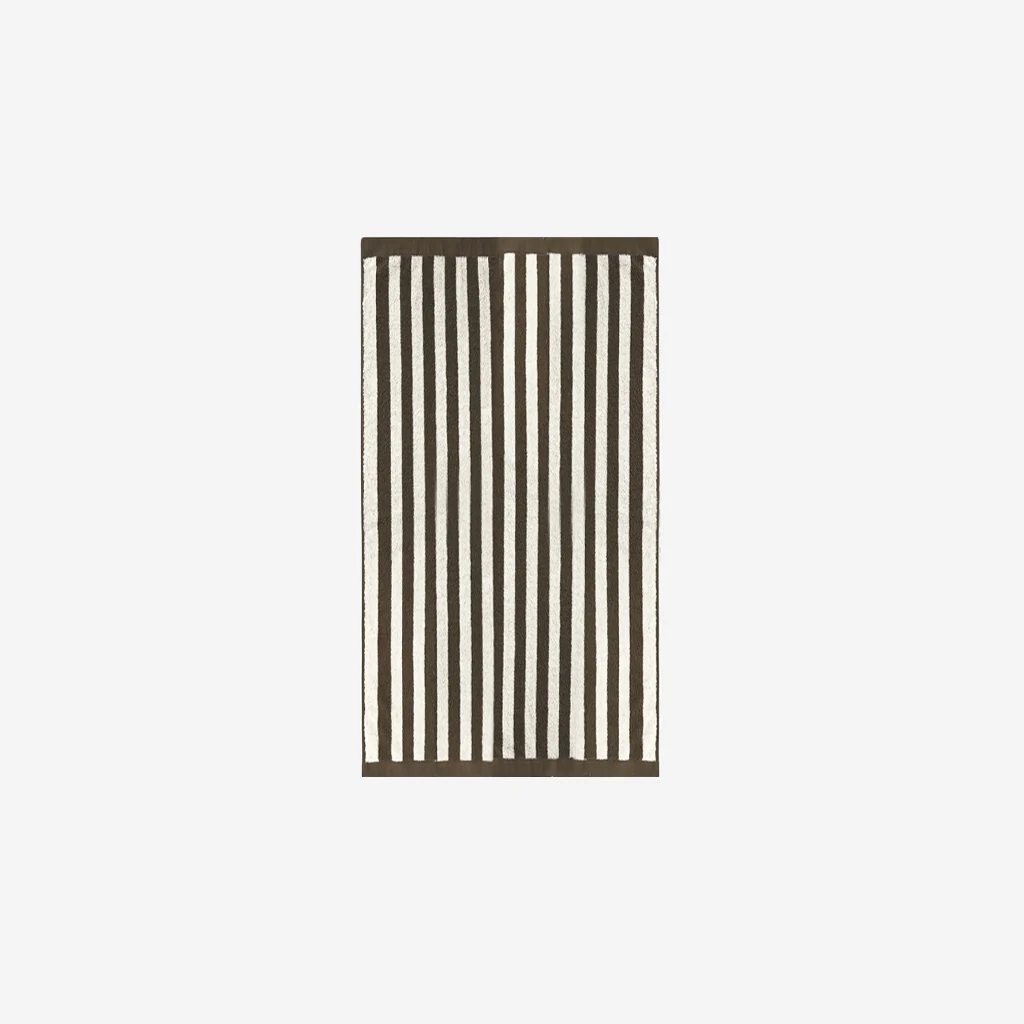 L&M Home Raye Striped Olive Bath Towel