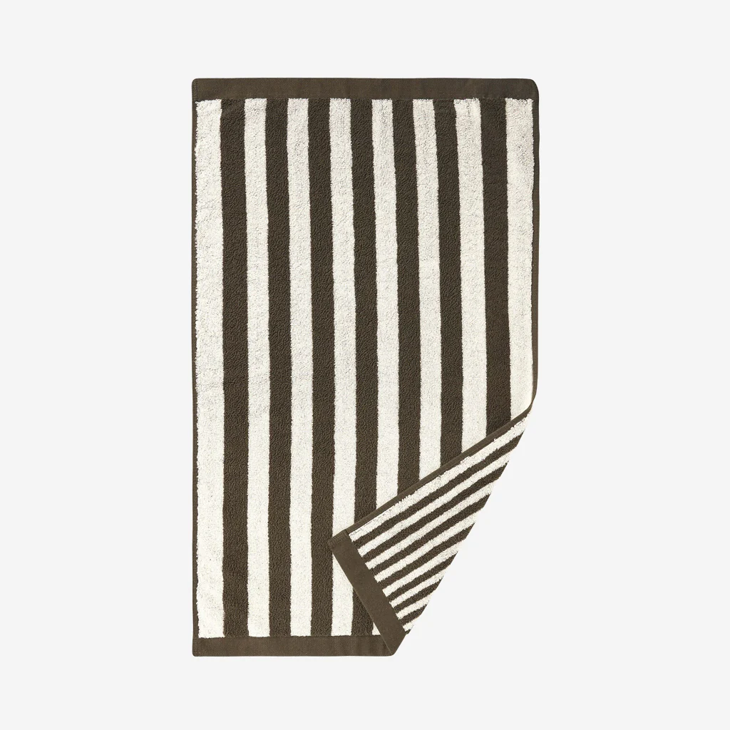 L&M Home Raye Striped Olive Hand Towel - Image 13