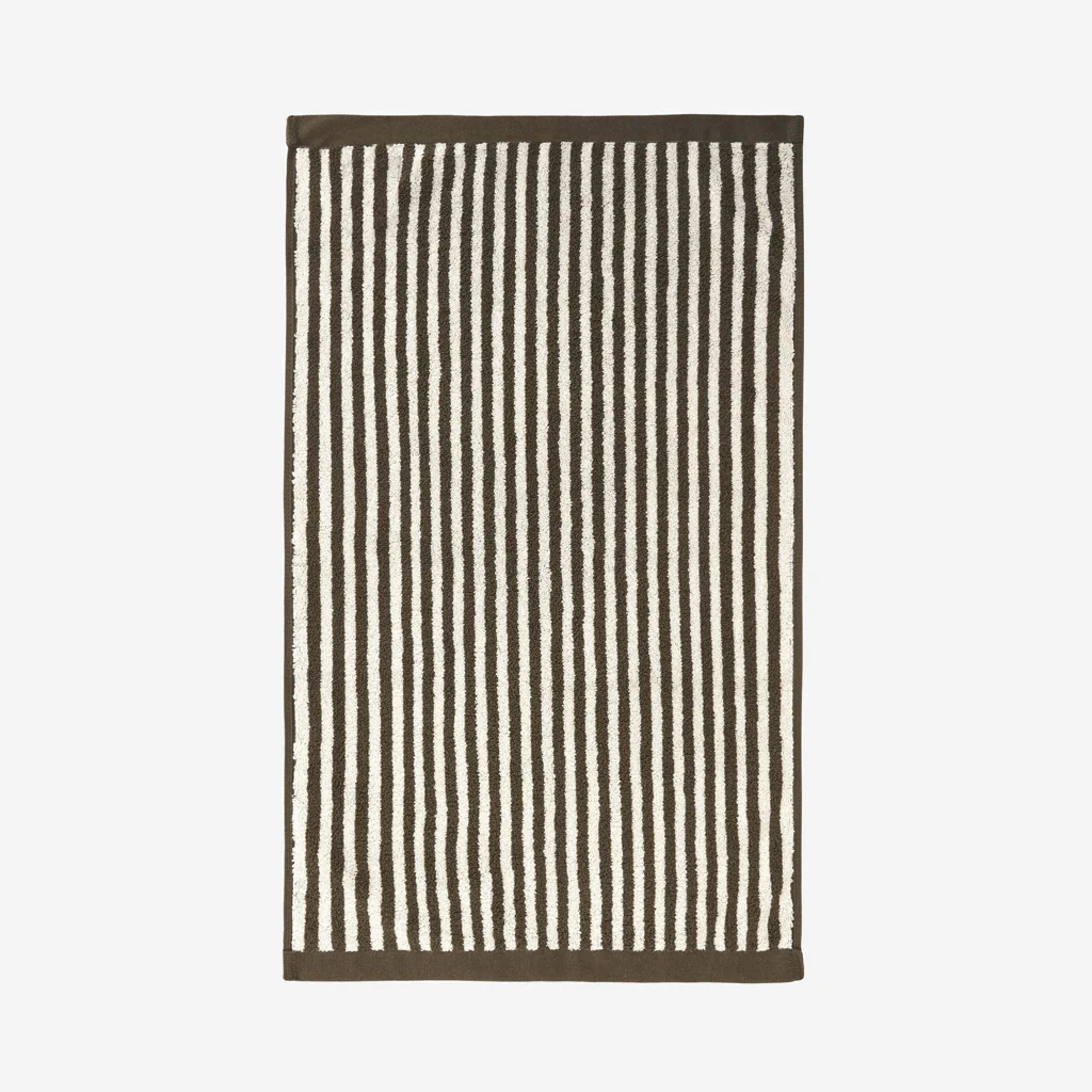L&M Home Raye Striped Olive Hand Towel - Image 14