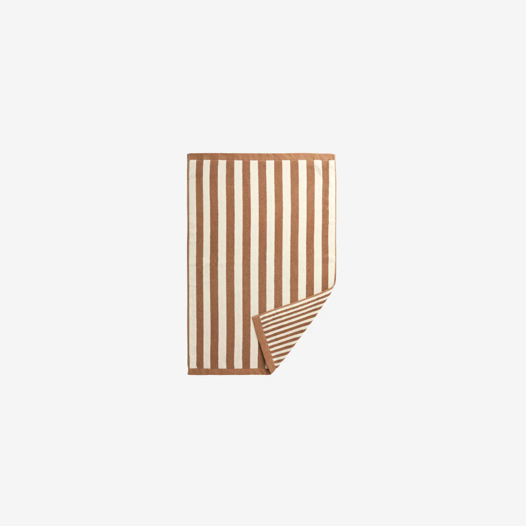 L&M Home Raye Striped Terracotta Bath Mat