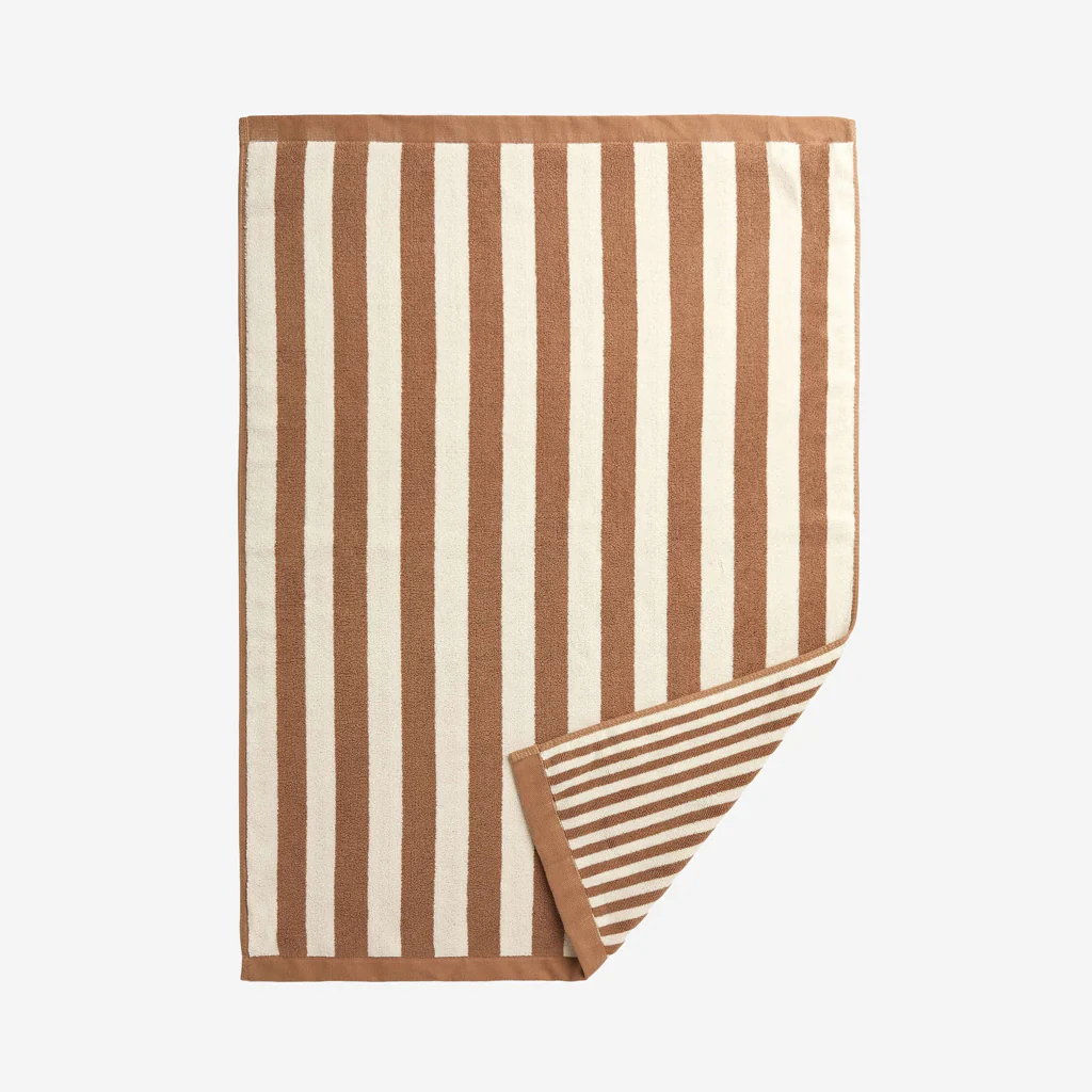 L&M Home Raye Striped Terracotta Bath Mat - Image 2