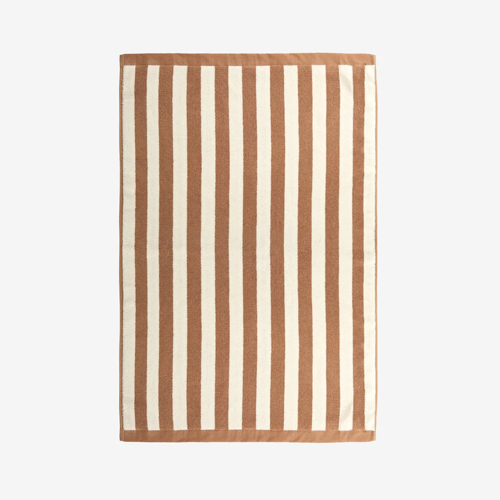 L&M Home Raye Striped Terracotta Bath Mat - Image 3