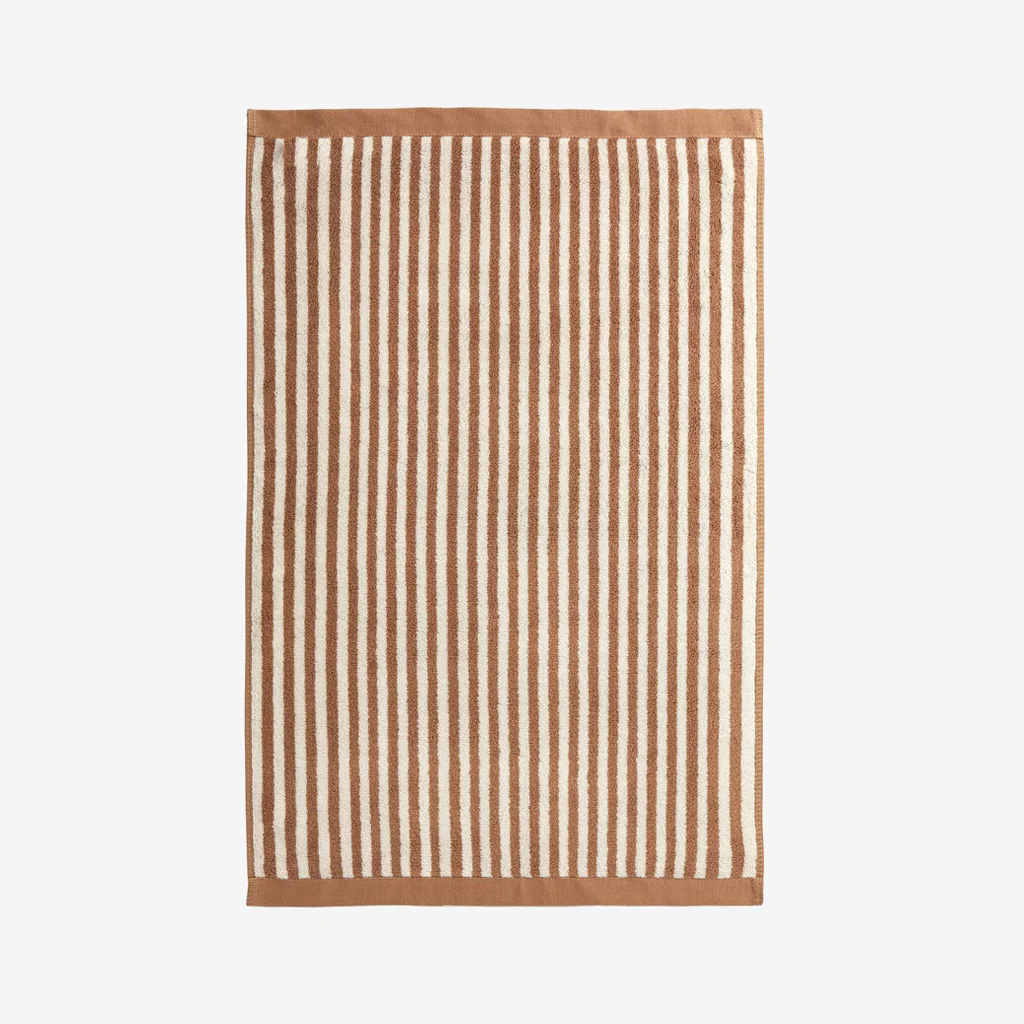 L&M Home Raye Striped Terracotta Bath Mat - Image 4