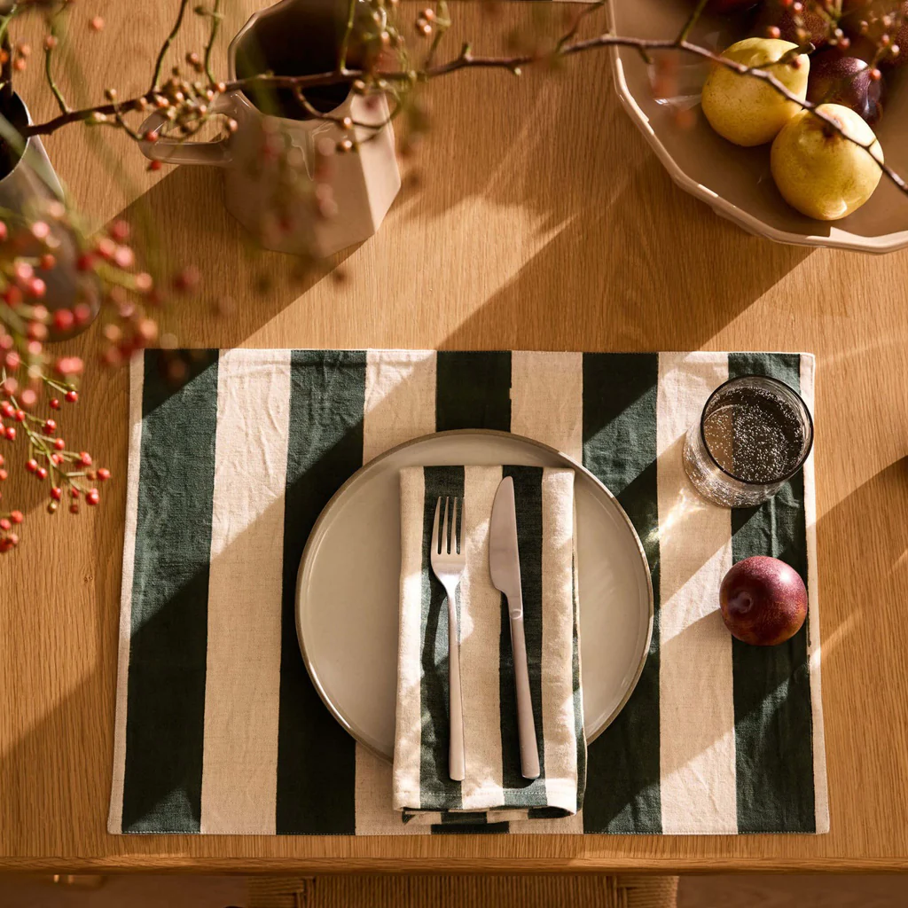 L&M Home Riviera Placemat Set Jade - Image 2