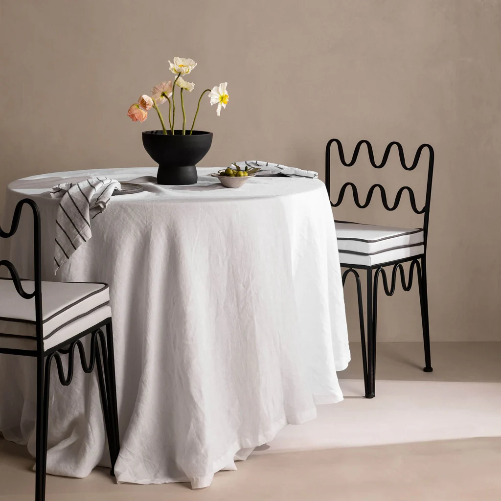 L&M Home Terrace Table Cloth White - Image 4