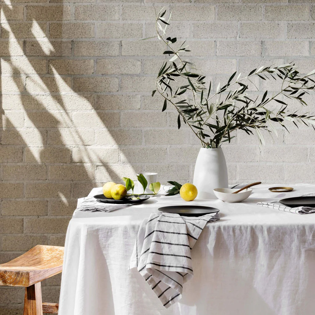 L&M Home Terrace Table Cloth White - Image 7