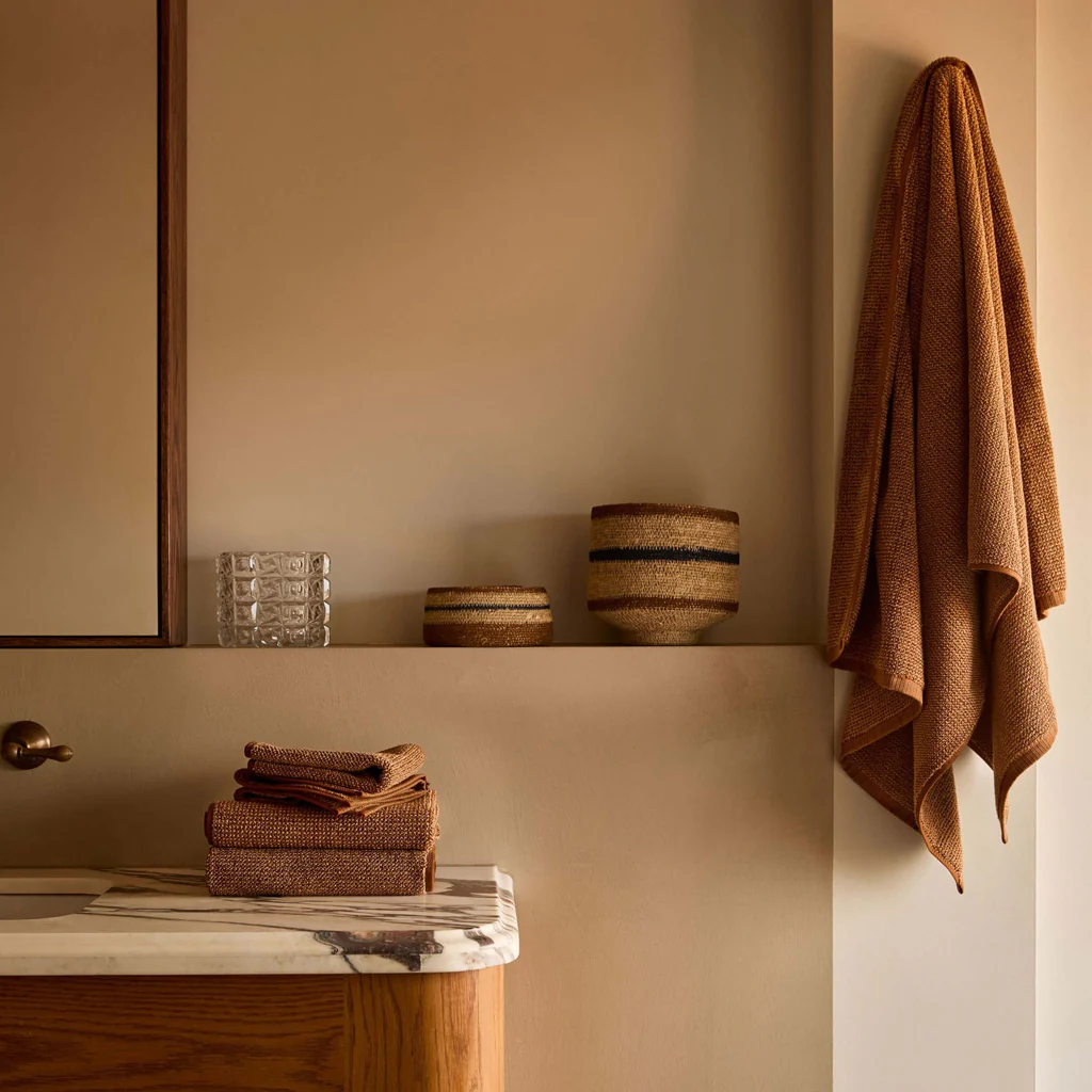 L&M Home Tweed Brulee Face Towel - Image 4