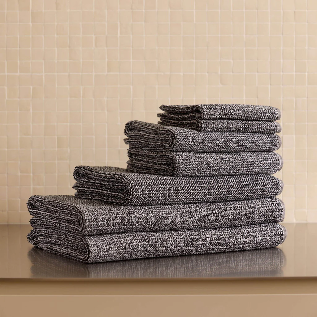 L&M Home Tweed Coal Bath Sheet - Image 10