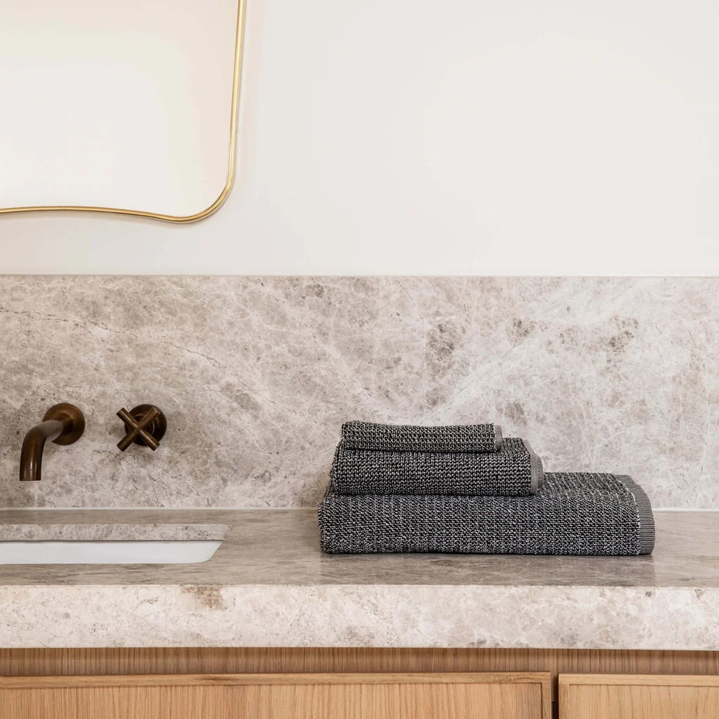 L&M Home Tweed Coal Bath Sheet - Image 12