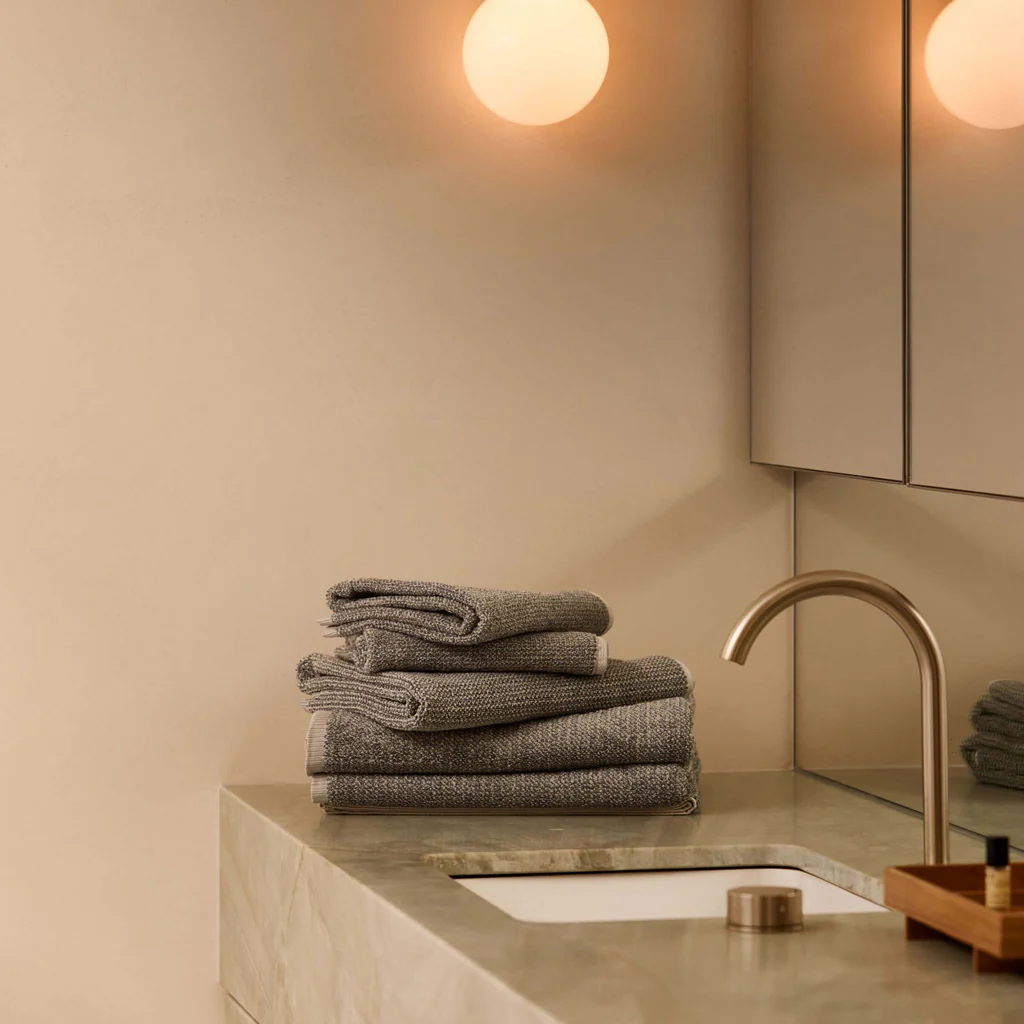 L&M Home Tweed Grey Hand Towel - Image 8