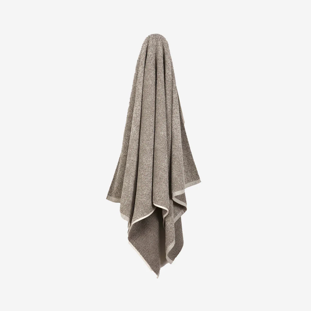L&M Home Tweed Taupe Bath Sheet - Image 5