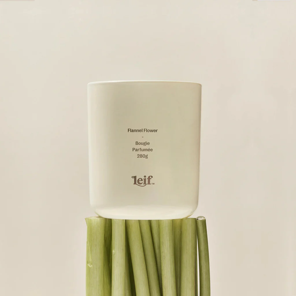 Leif Flannel Flower Candle - Image 4