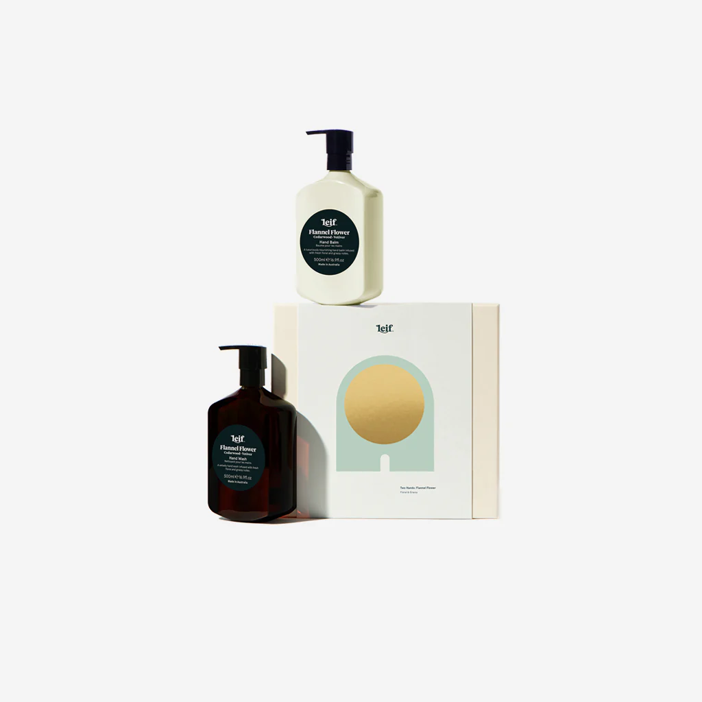 Leif Flannel Flower Two Hands Wash Set Large