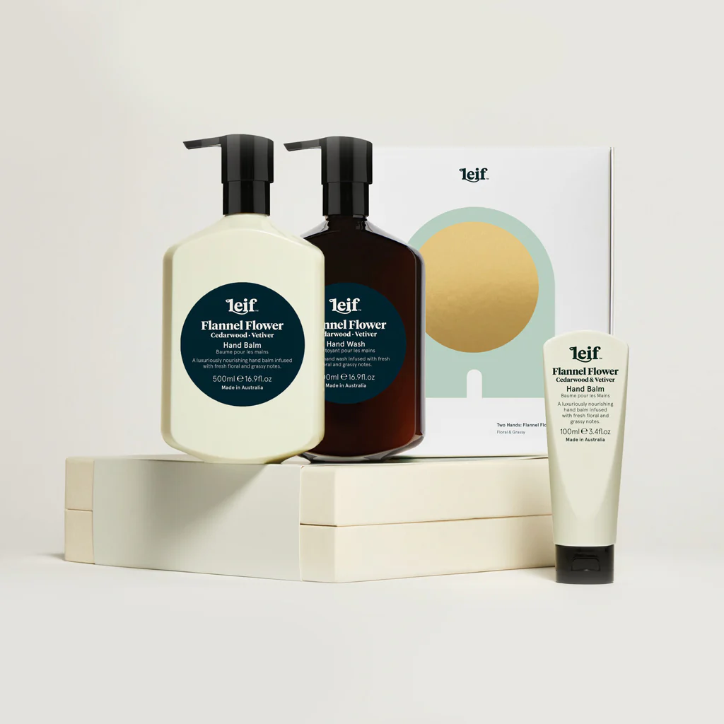 Leif Flannel Flower Two Hands Wash Set Large - Image 3