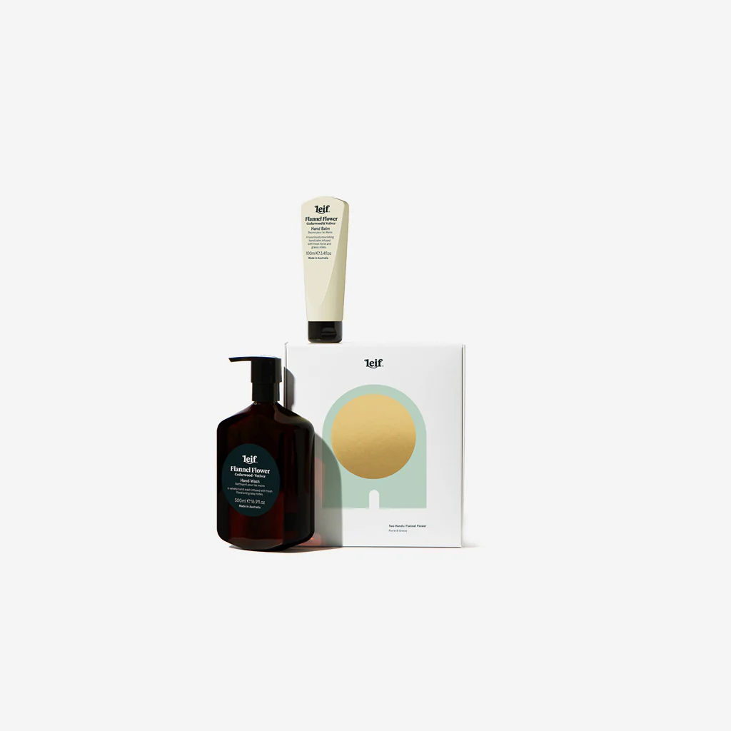Leif Flannel Flower Two Hands Wash Set Small