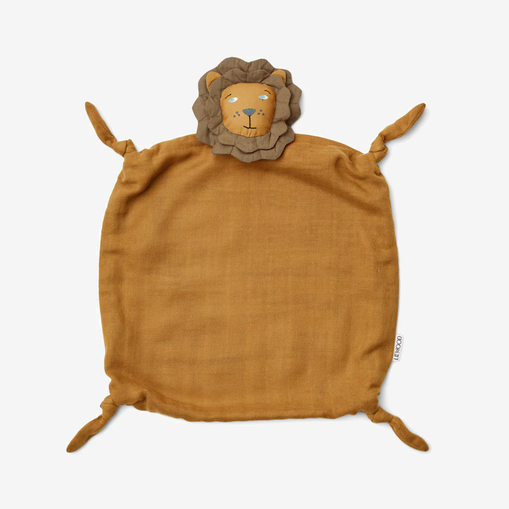 Liewood Agnete Cuddle Cloth Lion Golden Caramel - Image 3