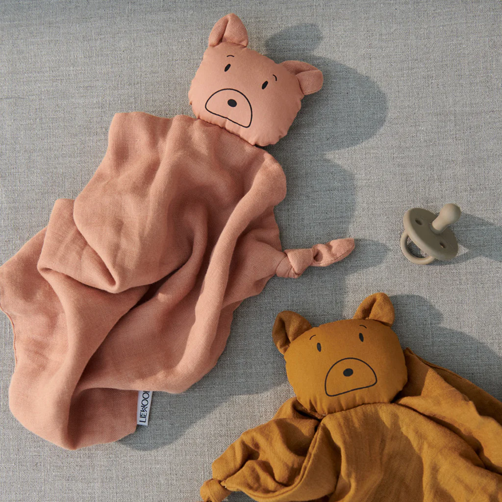 Liewood Agnete Cuddle Cloth Pack Bear Rose Mustard - Image 2