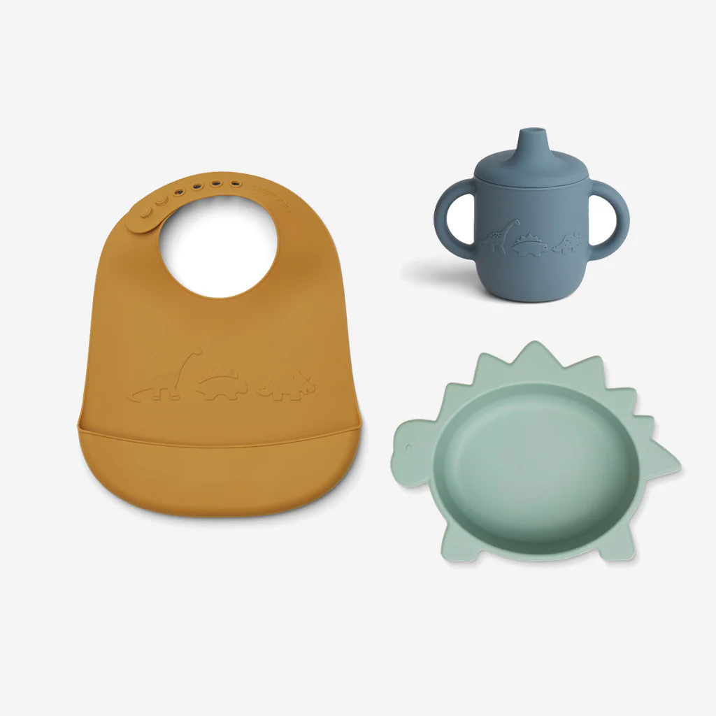 Liewood Connor Baby Dining Set Dino Peppermint - Image 3