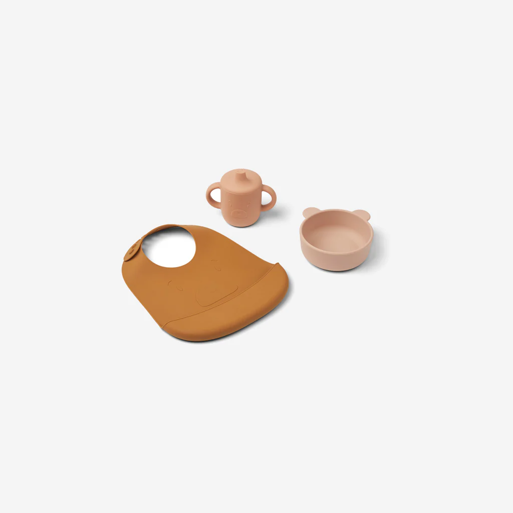 Liewood Connor Baby Dining Set Mr Bear Rose