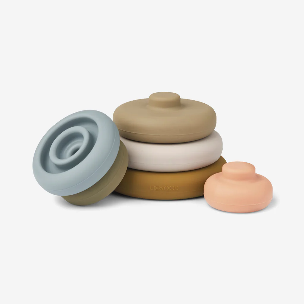 Liewood Dag Stacking Tower Khaki Mix - Image 3