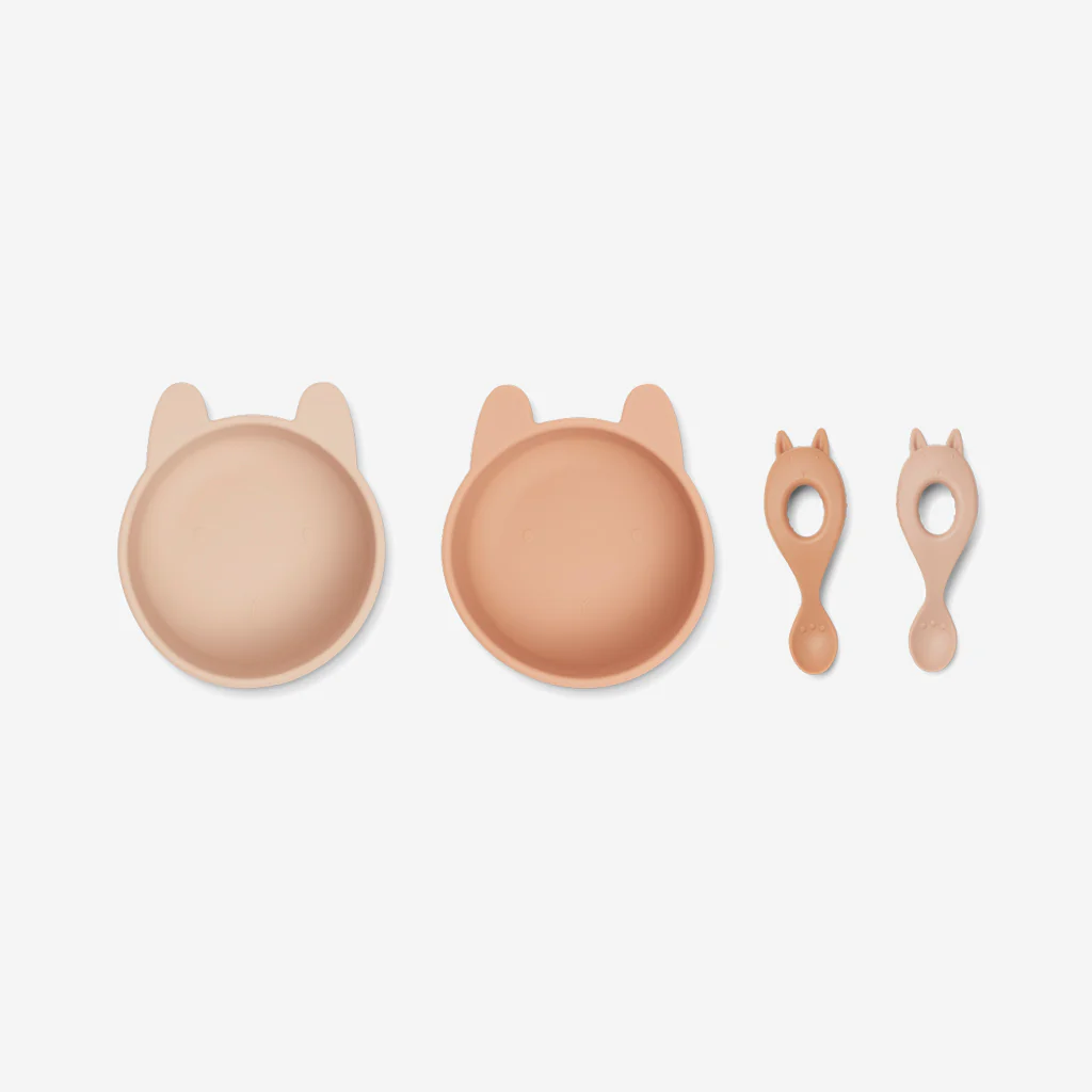 Liewood Evan Eating Set Rabbit Rose - Image 3