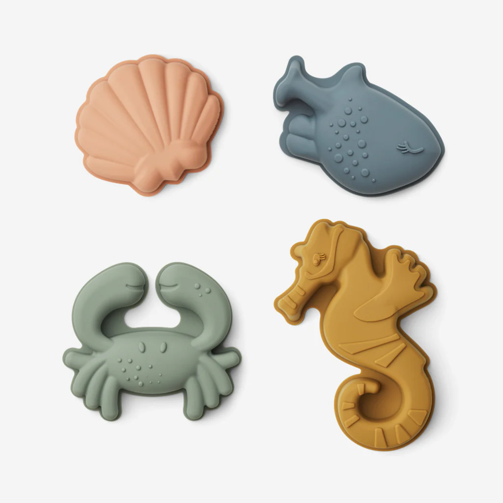 Liewood Gill Sea Creature Sand Moulds Sandy - Image 2