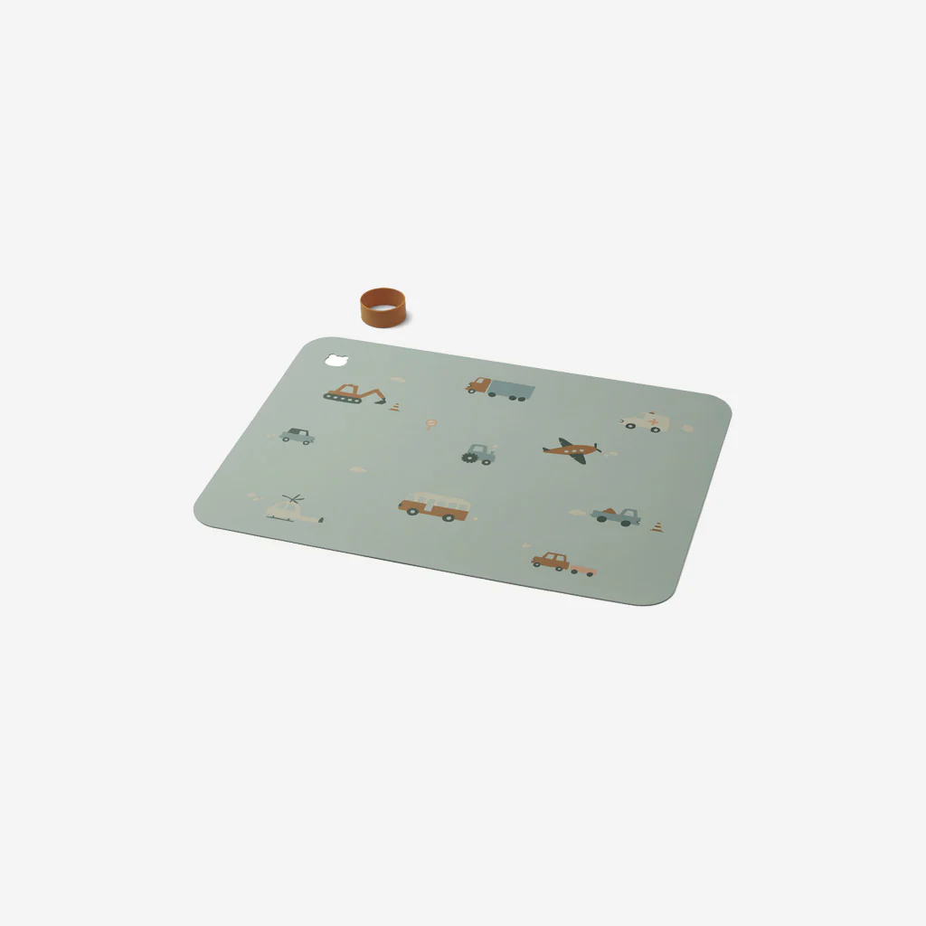 Liewood Jude Placemat Vehicle Dove Blue