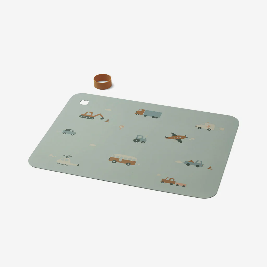 Liewood Jude Placemat Vehicle Dove Blue - Image 3