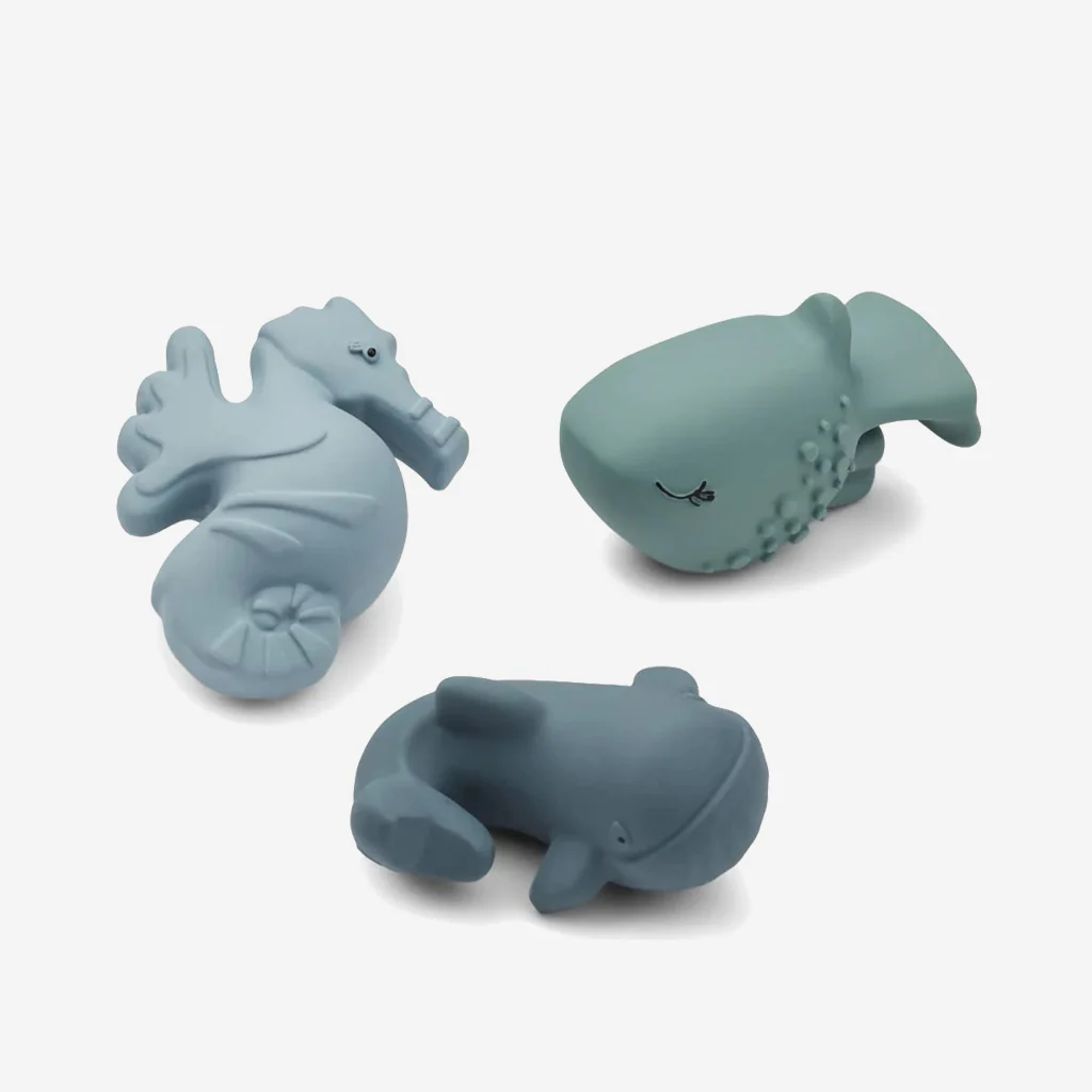 Liewood Nori Bath Toys Whale Blue - Image 3