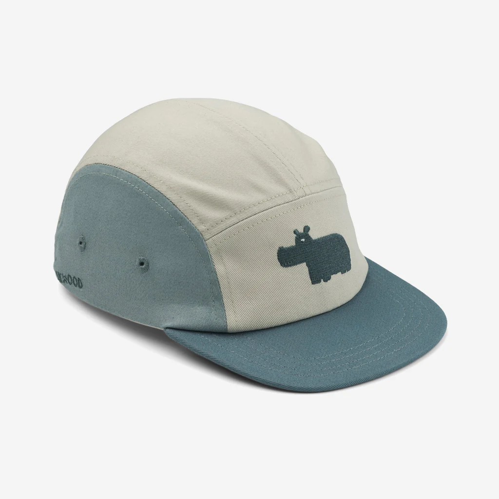 Liewood Rory Cap Hippo Whale Blue - Image 4