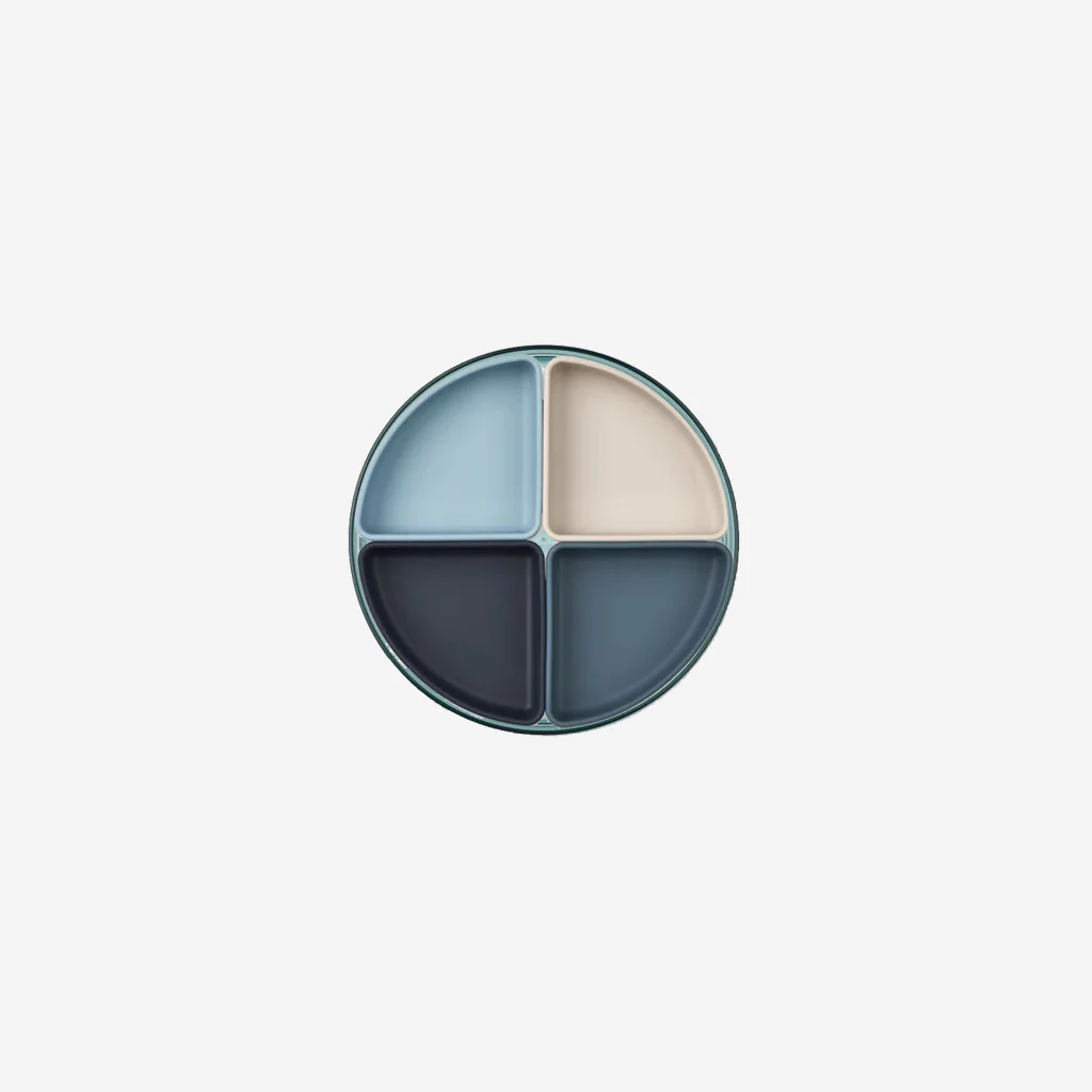 Liewood Shawn Divider Plate Sea Blue