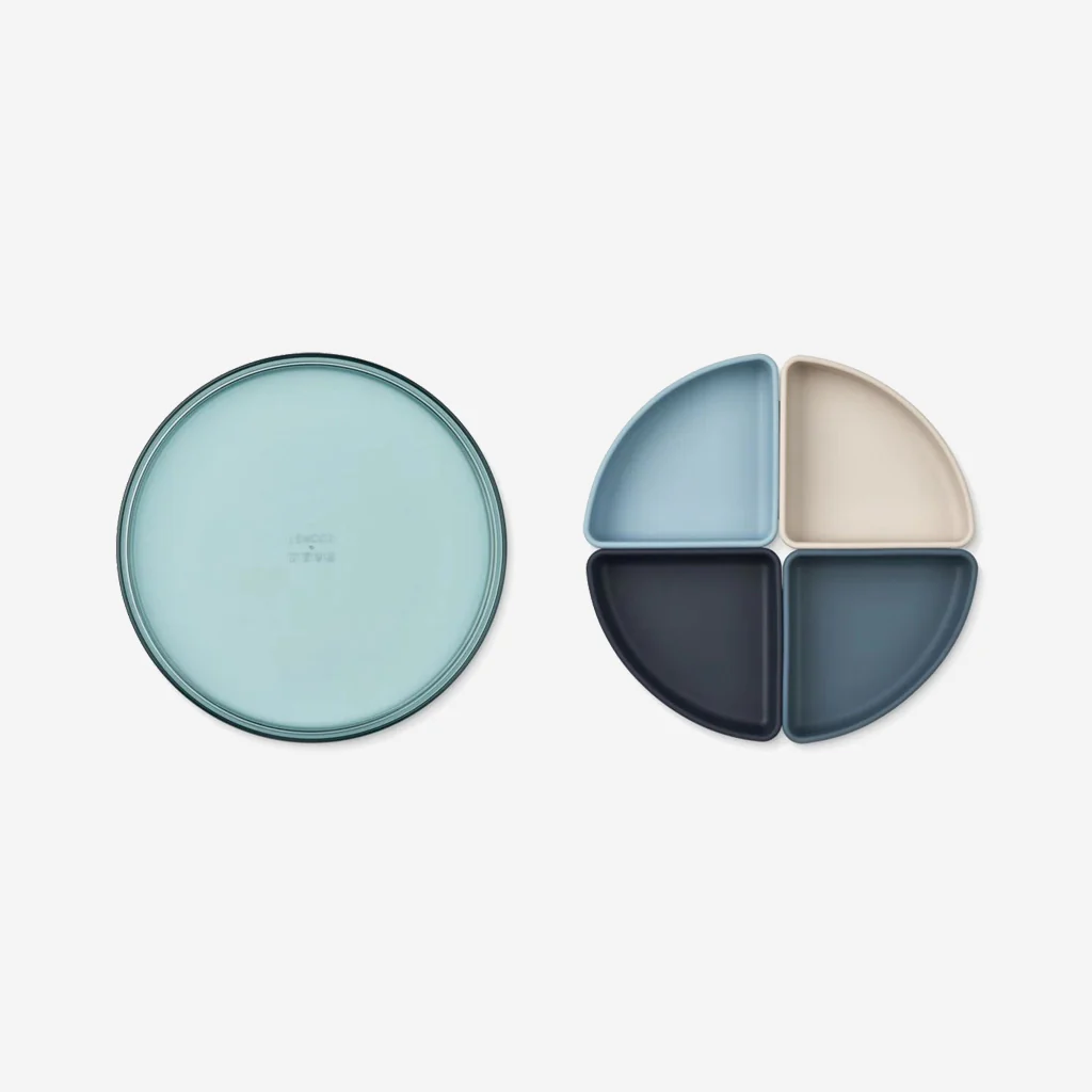 Liewood Shawn Divider Plate Sea Blue - Image 3