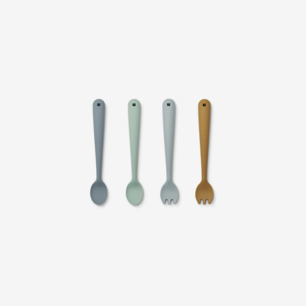 Liewood Shea Feeding Set Pack Whale Blue