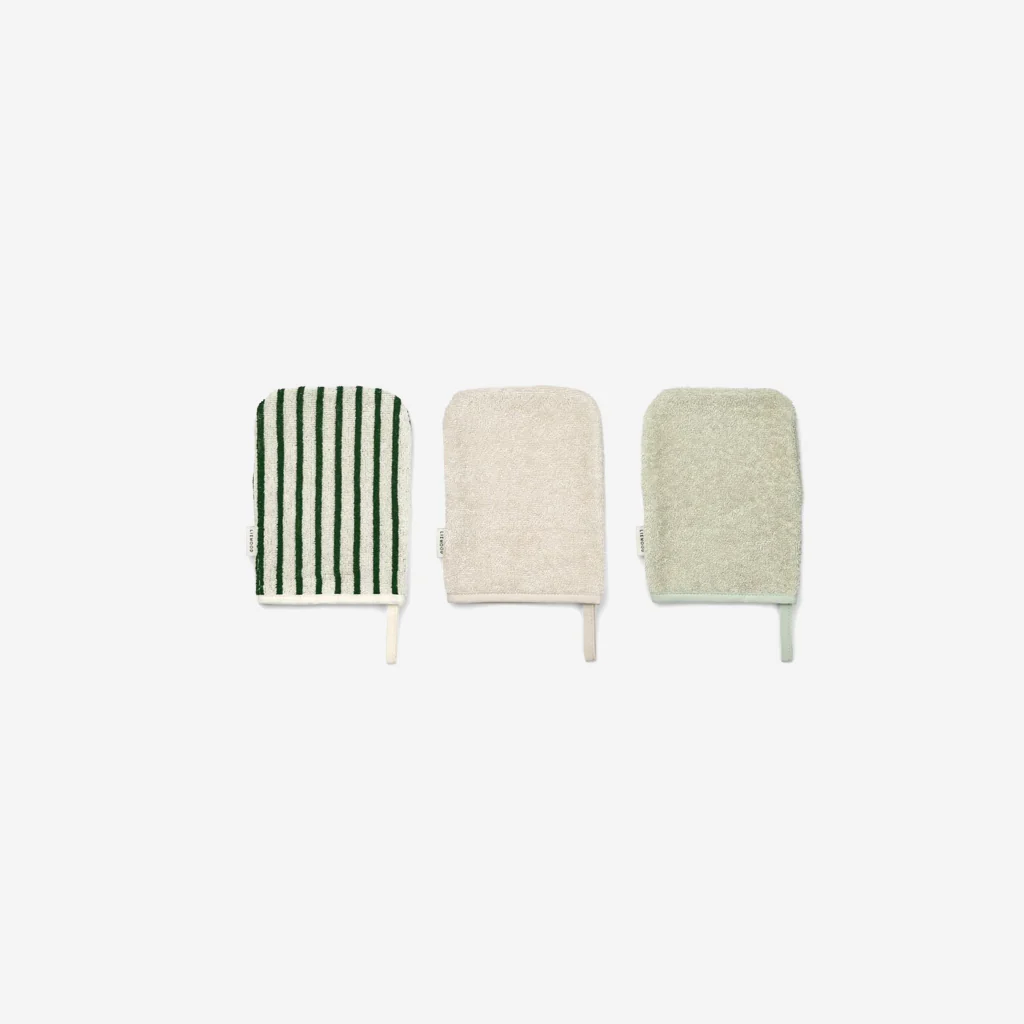 Liewood Sylvester Bath Mitt Pack Garden Green