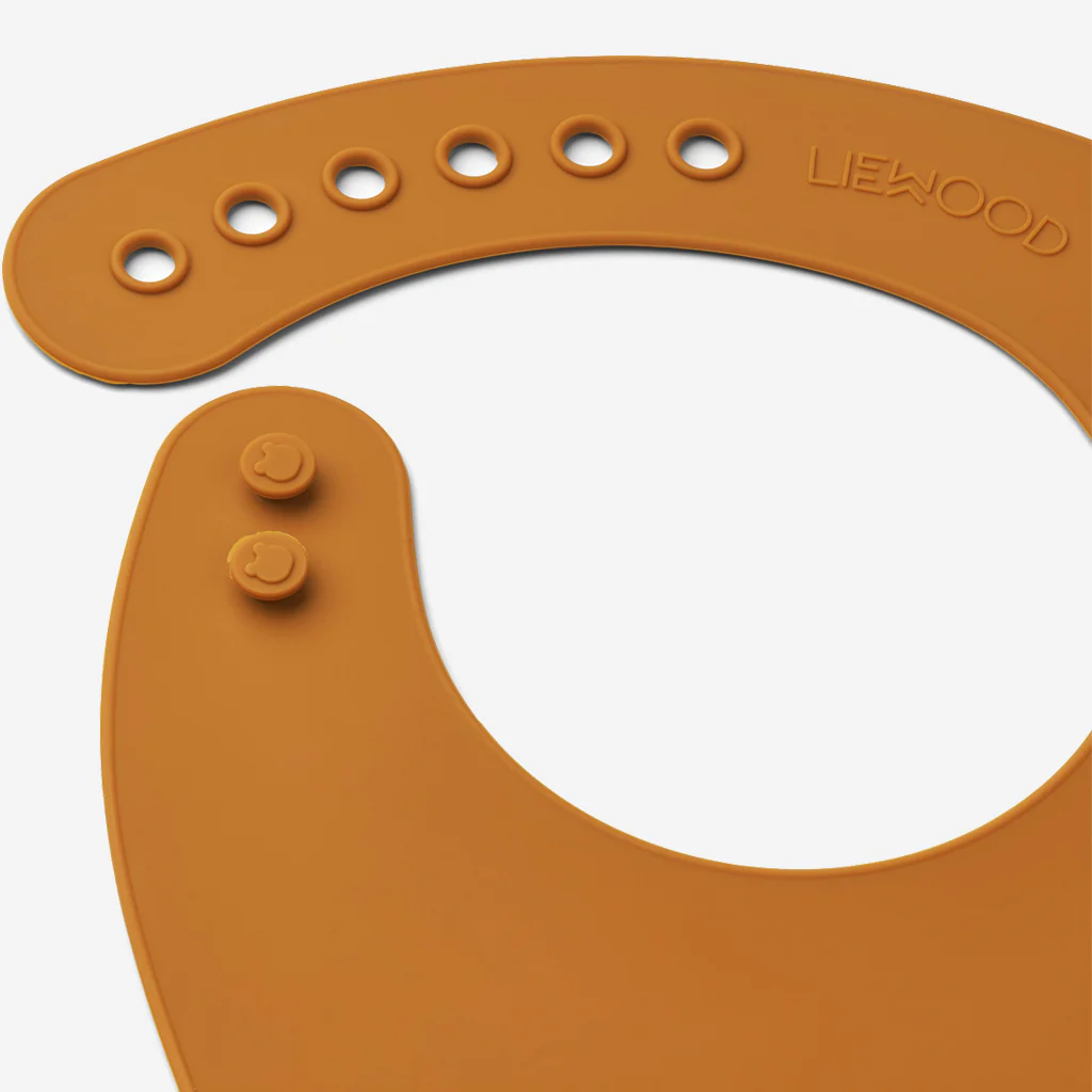 Liewood Tilda Silicone Bibs Cat Rose Mustard - Image 5