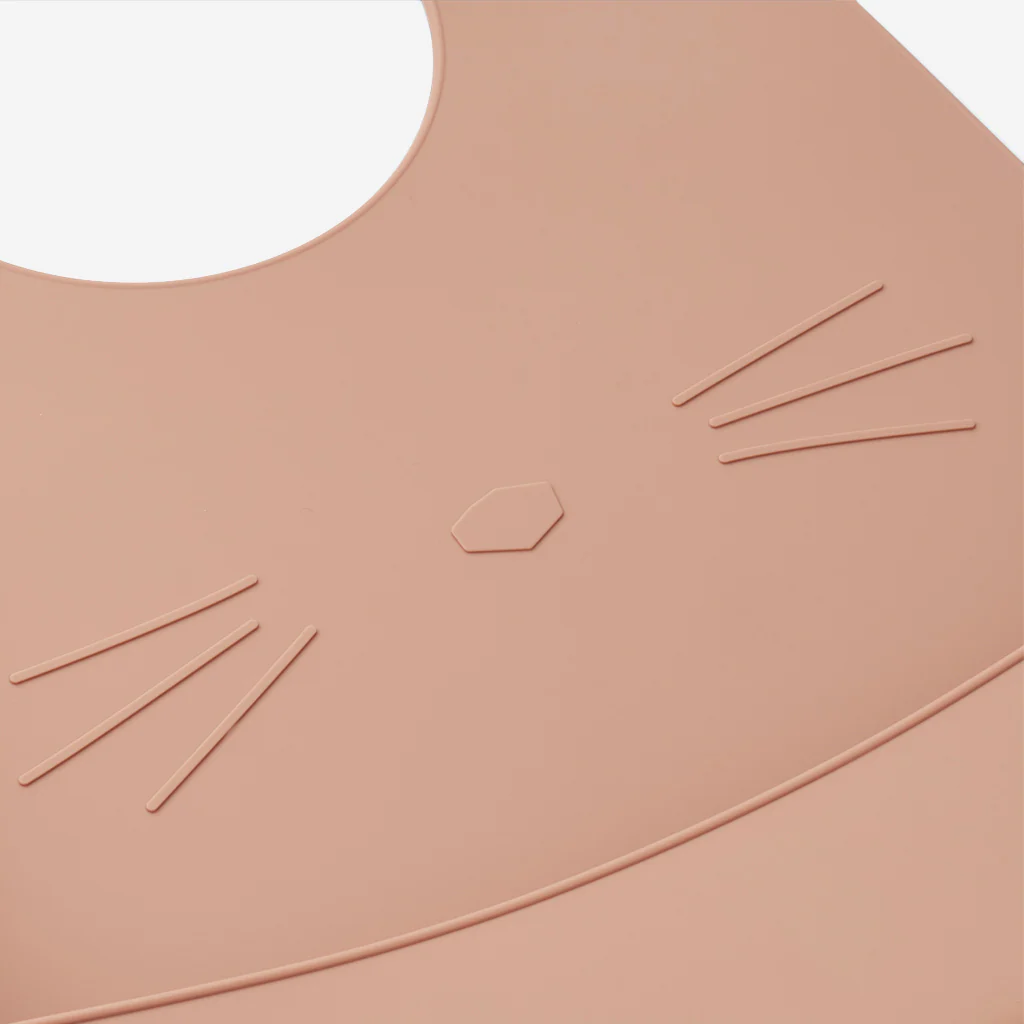Liewood Tilda Silicone Bibs Cat Rose Mustard - Image 6