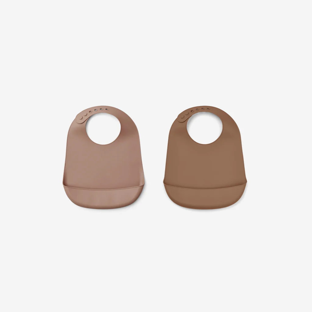 Liewood Tilda Silicone Bibs Dark Rose Terracotta