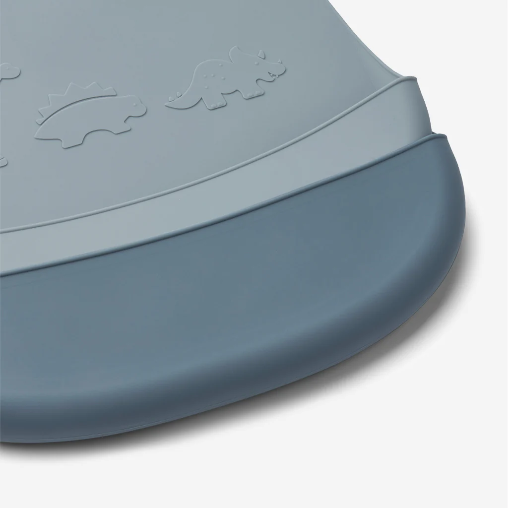 Liewood Tilda Silicone Bibs Dino Blue - Image 3