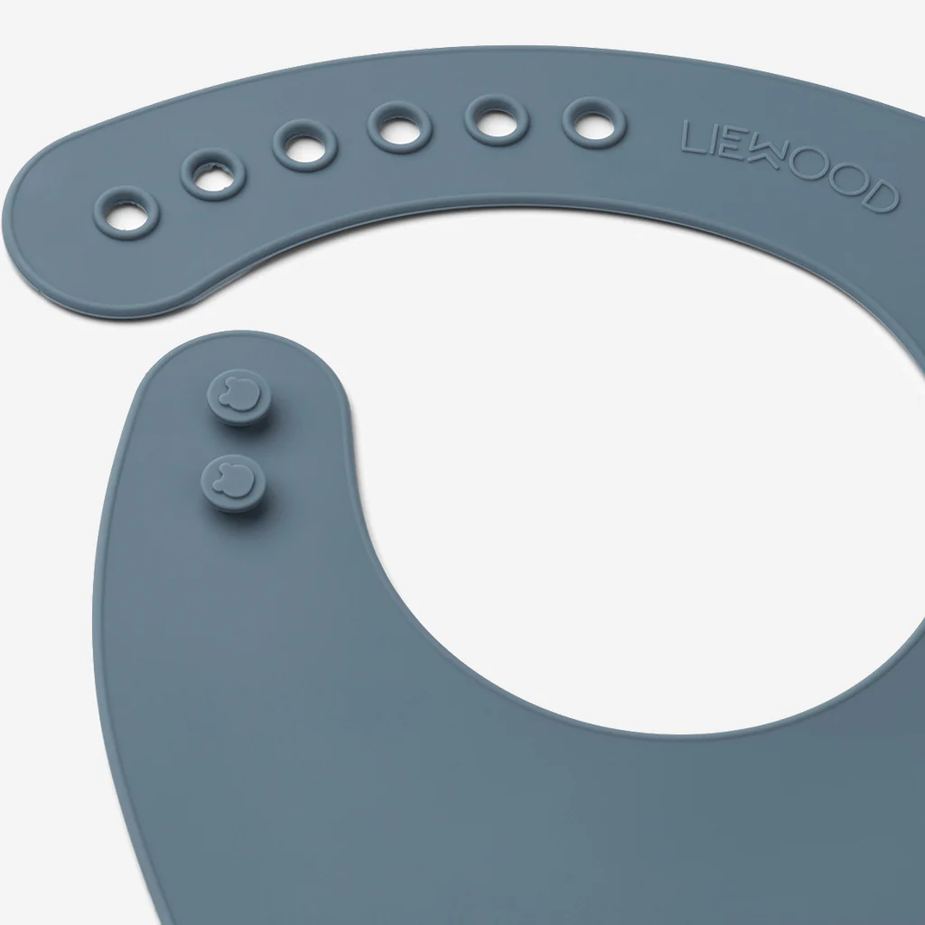 Liewood Tilda Silicone Bibs Dino Blue - Image 6