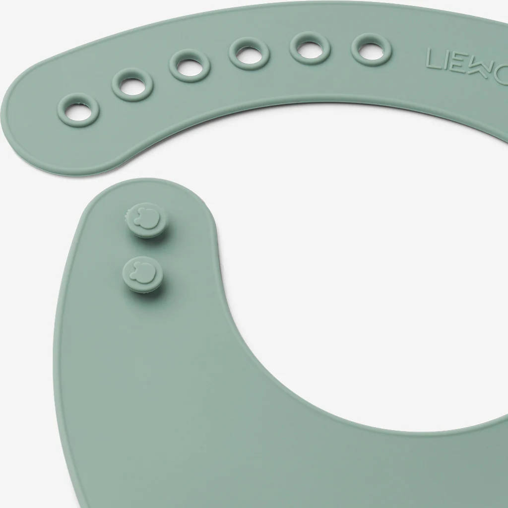Liewood Tilda Silicone Bibs Dino Peppermint Green - Image 4