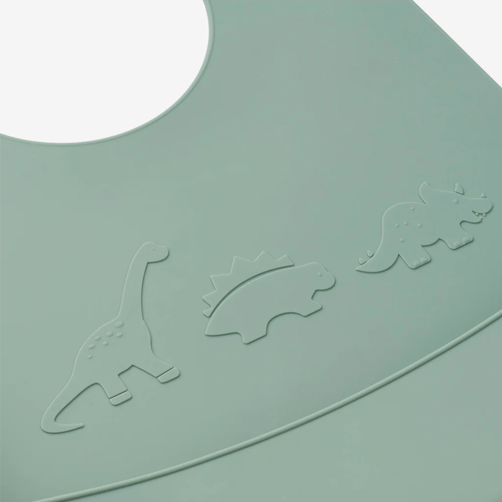 Liewood Tilda Silicone Bibs Dino Peppermint Green - Image 6