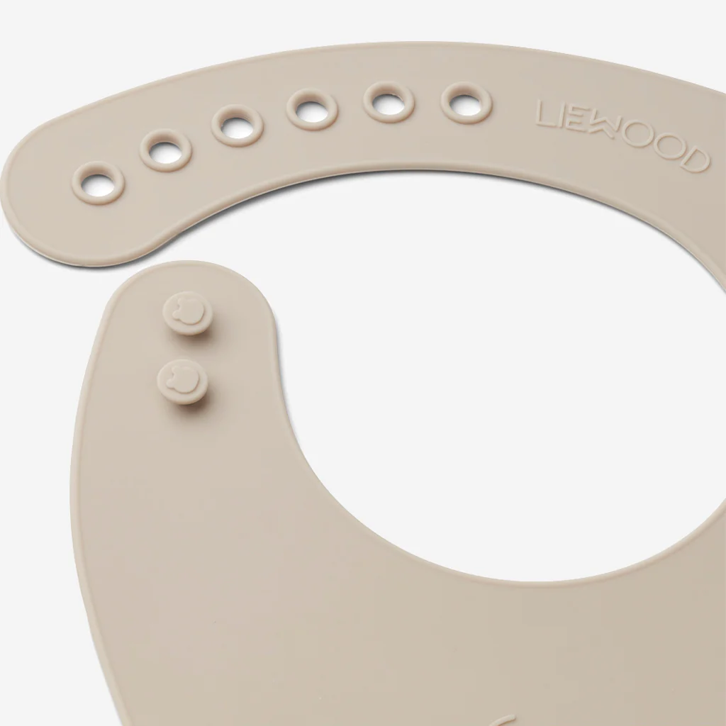 Liewood Tilda Silicone Bibs Mr Bear Golden Caramel - Image 6