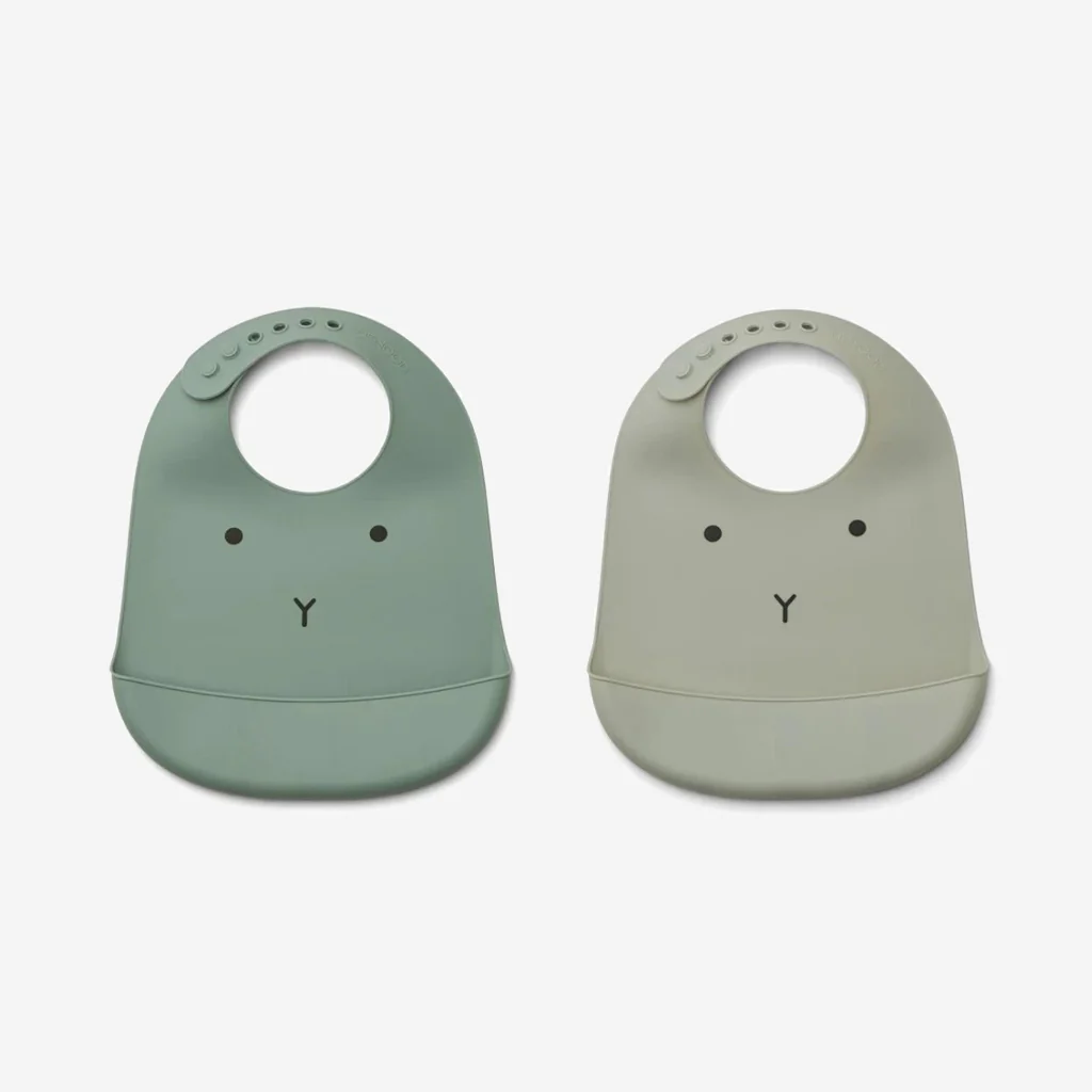 Liewood Tilda Silicone Bibs Rabbit Mint Mix - Image 2