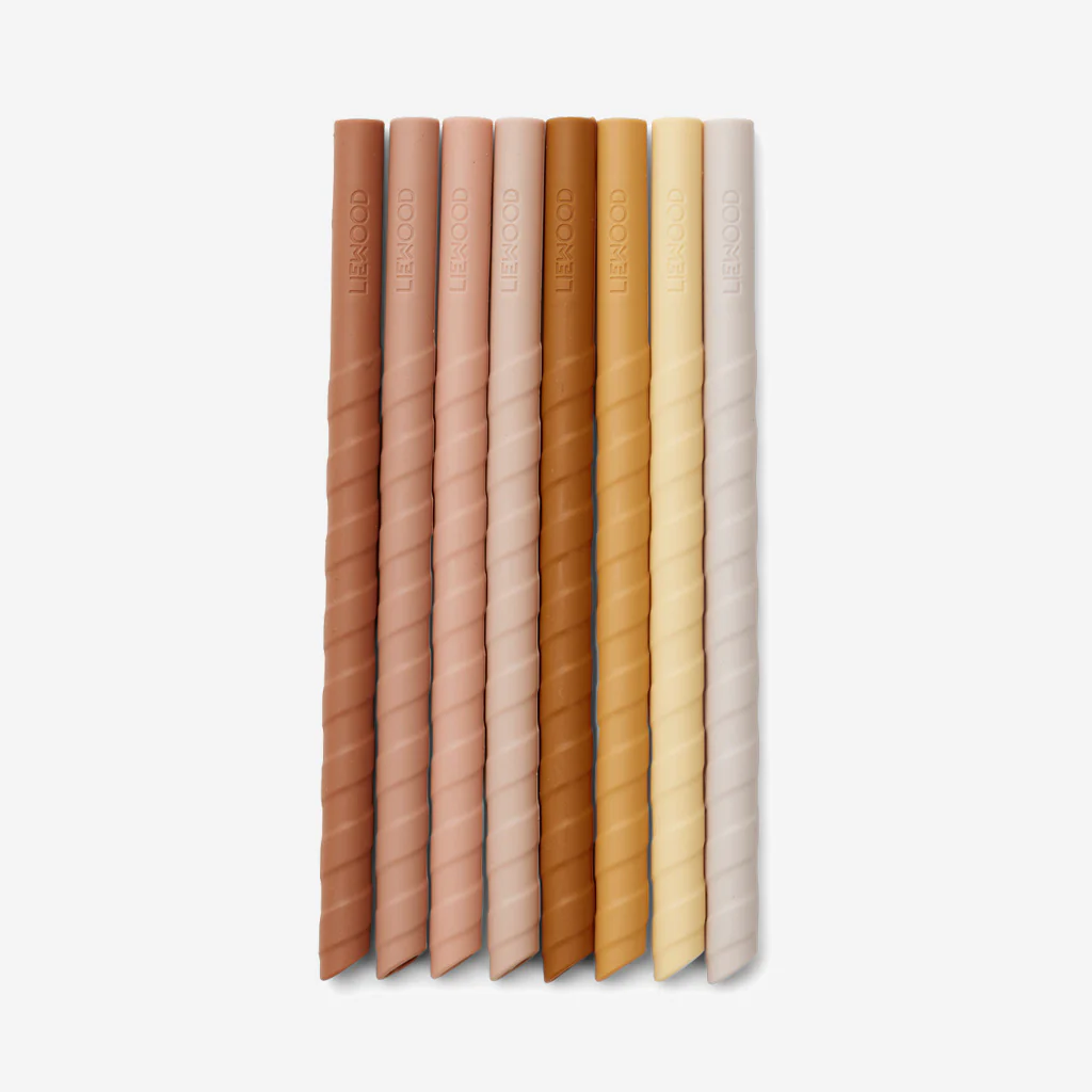 Liewood Zoe Straw Set Rose Multi - Image 2