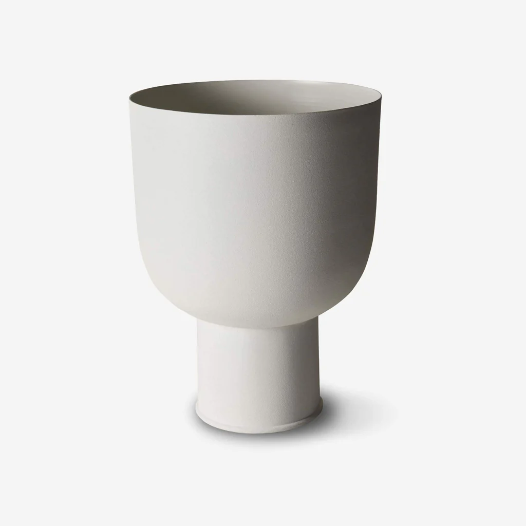 L&M Home Mona Curve Planter Small Chalk - Image 3