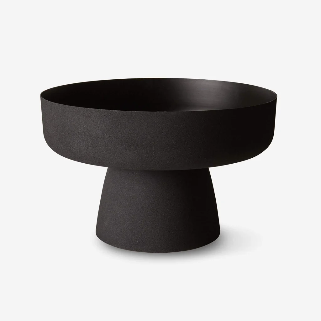L&M Home Mona Pedestal Bowl Black - Image 5