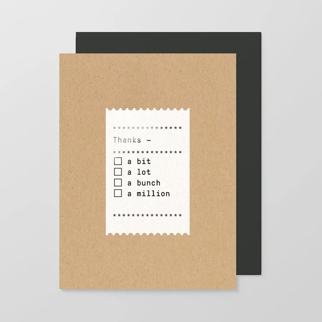 Made Paper Co Card Thanks A Million - Image 3