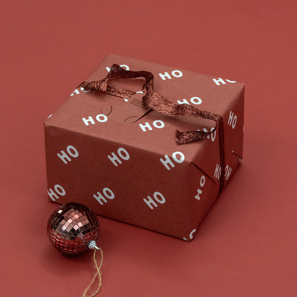 Made Paper Co Ho Ho Ho Wrapping Paper Roll Mulled Wine - Image 4