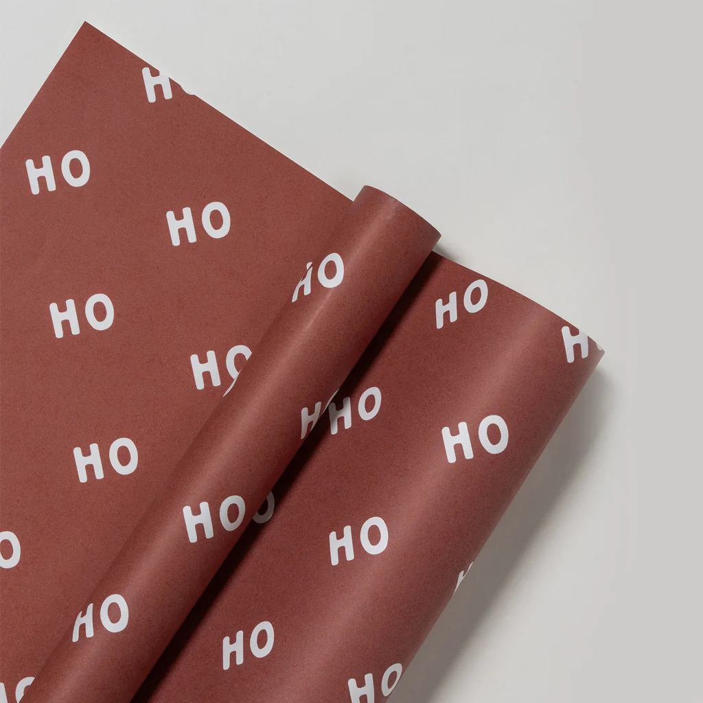 Made Paper Co Ho Ho Ho Wrapping Paper Roll Mulled Wine - Image 9